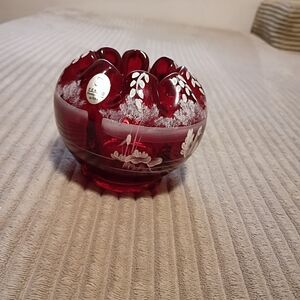Fenton Art Glass Rose Bowl
